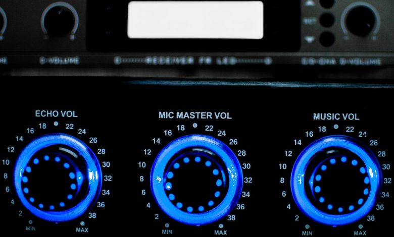 black and blue cassette tape player